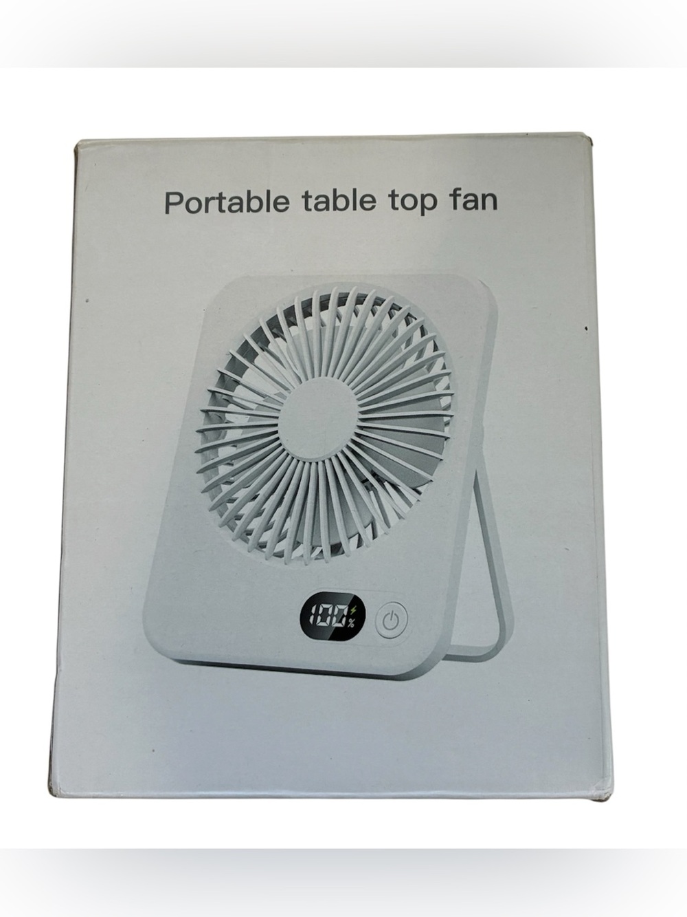MINI PORTABLE TABLE TOP FAN RECHARGEABLE TRAVEL